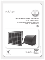 Castorama Kit d'alimentation solaire Avidsen 12 V pour motorisation Avidsen Manual de usuario