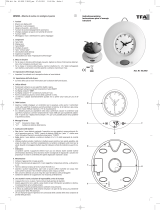 TFA Digital Design Kitchen Scales with Quartz Clock Manual de usuario