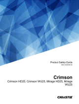 Christie Crimson WU31 Manual de usuario