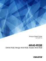 Christie Mirage 4K40-RGB Manual de usuario