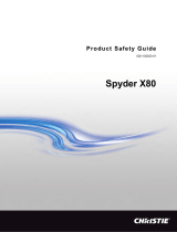 Christie Spyder X80 Manual de usuario