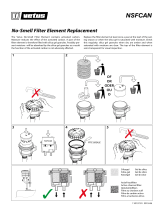 Vetus NO smell filter element type NSFCAN Guía de instalación