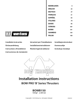 Vetus BOWB150 Guía de instalación