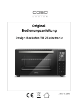 Caso TO 26 electronic oven Instrucciones de operación