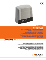 Roger Technology BRUSHLESS KIT BG30/1004/HS Guía de instalación