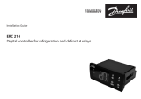 Danfoss ERC 214 Digital controller for refrigeration and defrost, 4 relay Guía de instalación