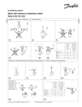 Danfoss Stop valves in stainless steel SVA-S SS 15-125 Guía de instalación