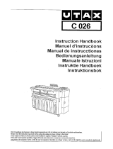 Utax C 026 Instrucciones de operación