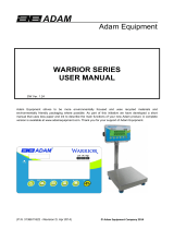 Adam Equipment WARRIOR Manual de usuario