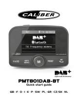 Caliber PMT801DAB-BT Guía de inicio rápido