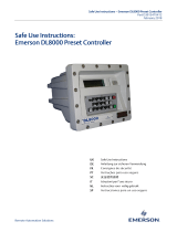 Remote Automation Solutions DL8000 Preset Controller Instrucciones de operación