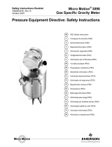 Micro Motion Pressure Equipment Directive - Model 3098 El manual del propietario
