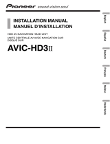 Mode AVIC-HD3 II El manual del propietario