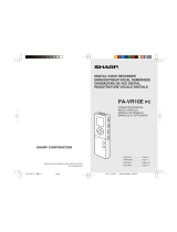 Sharp PA-VR10E Manual de usuario