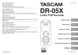 Tascam DR 05X Manual de usuario