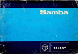 Talbot Samba El manual del propietario