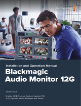 Blackmagic Audio Monitor Manual de usuario
