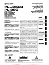 Pioneer PL-J2500 Manual de usuario