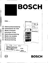 Bosch KGU3101/01 Manual de usuario