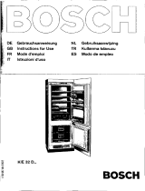 Bosch KIE32D1 Kühl-gefrierkombination El manual del propietario