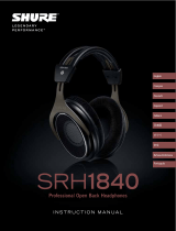 Shure SRH1840 Guía del usuario