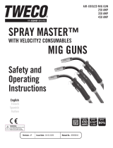 ESAB Tweco Spray Master MIG Guns with VELOCITY2 Manual de usuario