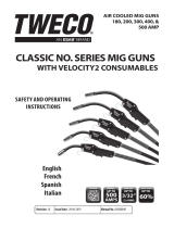 Tweco Tweco Classic No. Series MIG Guns with VELOCITY2 Manual de usuario