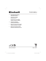 Einhell Classic TC-CD 18/35 Li (1x1,5 Ah) Manual de usuario