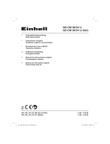 EINHELL Expert GE-CM 36/34 Li (2 x 3,0Ah) Manual de usuario