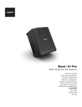 Bose S1 Pro System Battery Bundle Manual de usuario