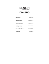 Denon Professional DN-280 Manual de usuario