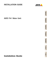 Axis F41 Main Unit Manual de usuario