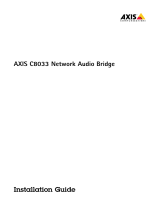 Axis C8033 Manual de usuario