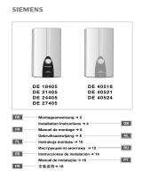 Siemens DE40518 Manual de usuario