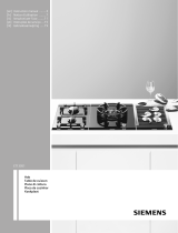 Siemens Sealed plate cooktop Domino Manual de usuario