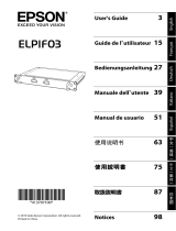 Epson ELPIF03 Projector Interface Board DisplayPort Guía del usuario