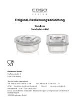 Caso vacuum freshness container square - set of 4 Instrucciones de operación