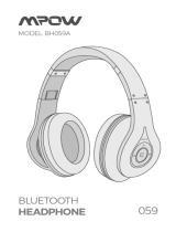 Mpow Bluetooth Over-Ear Headphone Manual de usuario