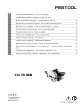 Festool TSC 55 Li 5,2 REBI-Plus-SCA Manual de usuario