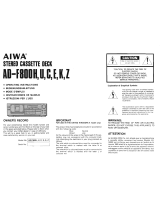 Aiwa AD-F 800Z El manual del propietario