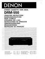 Denon DRM-550 Operating Instructions Manual