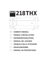 NAD 218 THX El manual del propietario