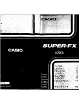 Casio SUPER FX 203C El manual del propietario