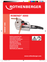Rothenberger Electric bender ROBEND 4000 set Manual de usuario