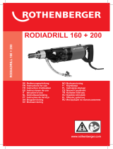 Rothenberger RODIADRILL 160 Manual de usuario