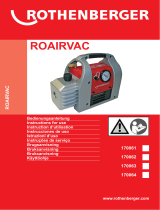 Rothenberger Vacuum pump ROAIRVAC Manual de usuario
