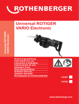 Rothenberger Electric saw Universal ROTIGER VARIO Electronic Manual de usuario