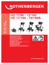 Rothenberger High-pressure drain cleaner HD 17/190 Manual de usuario
