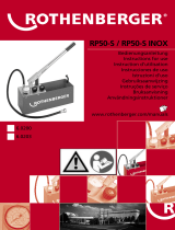 Rothenberger Testing pump RP 50 Manual de usuario