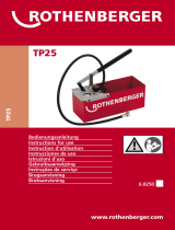 Rothenberger Testing pump TP 25 Manual de usuario
